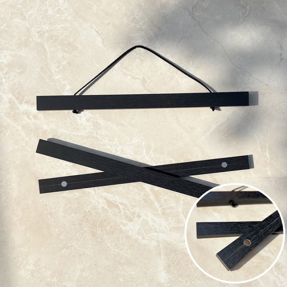 Porte-Poster Magnétique en Bois