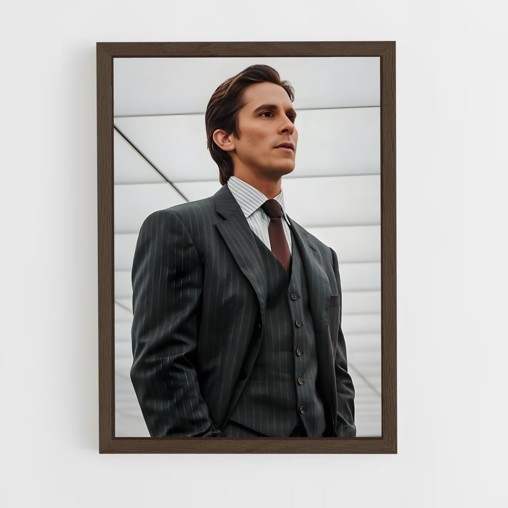 american-psycho-8 cadre Bois foncé