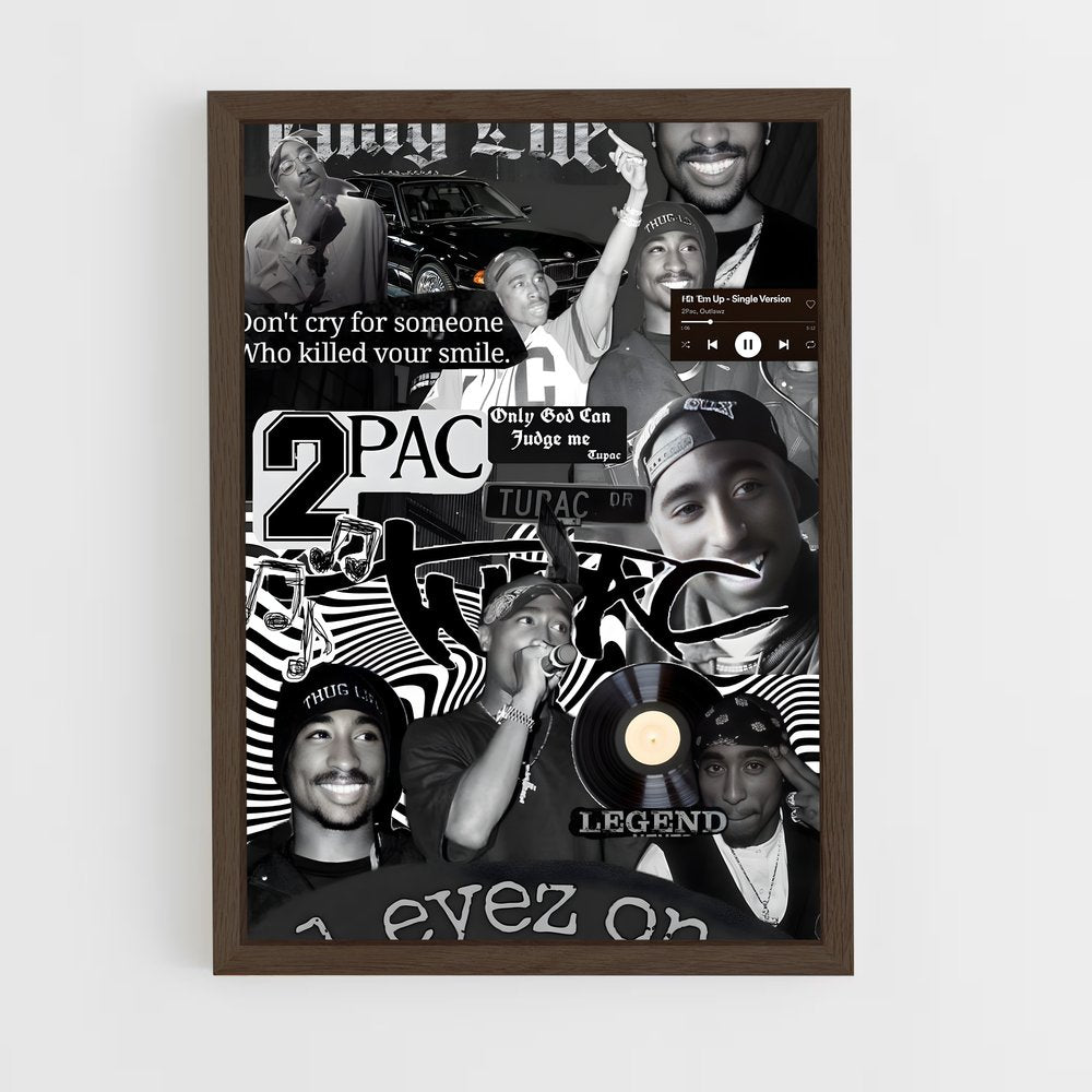ap-2pac-1 cadre Bois foncé