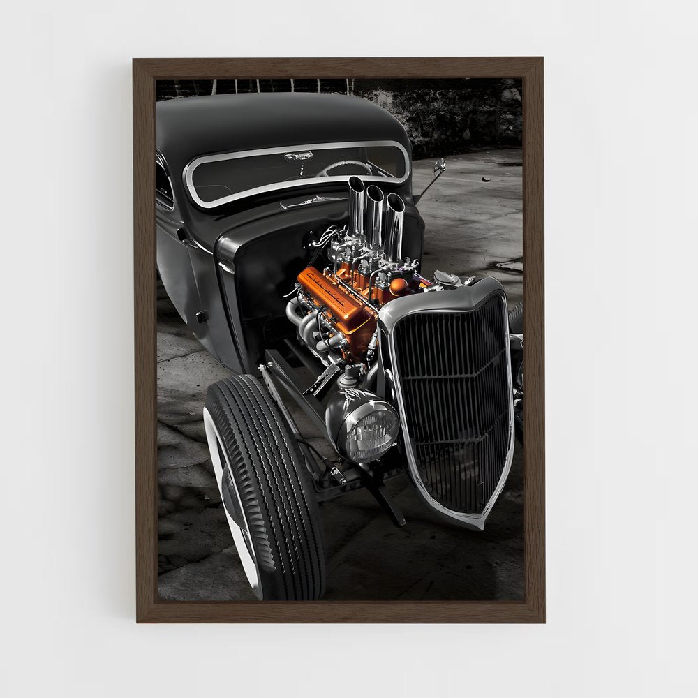 ap-33 hot rod-2 cadre Bois foncé