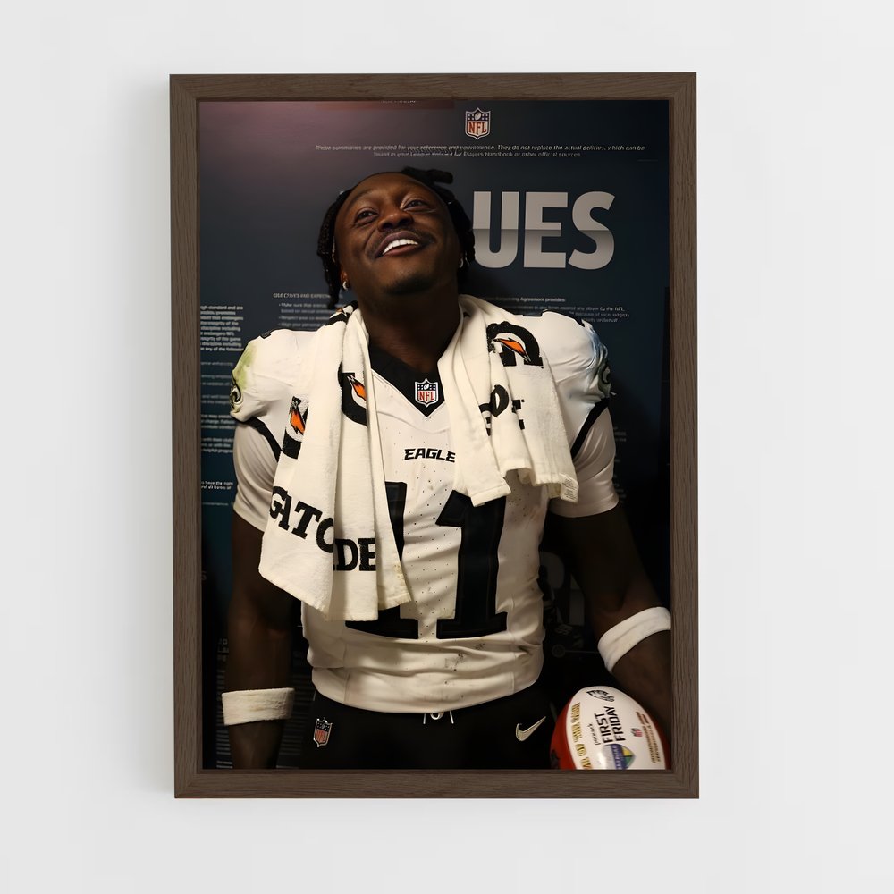 ap-a.j. brown-1 cadre Bois foncé