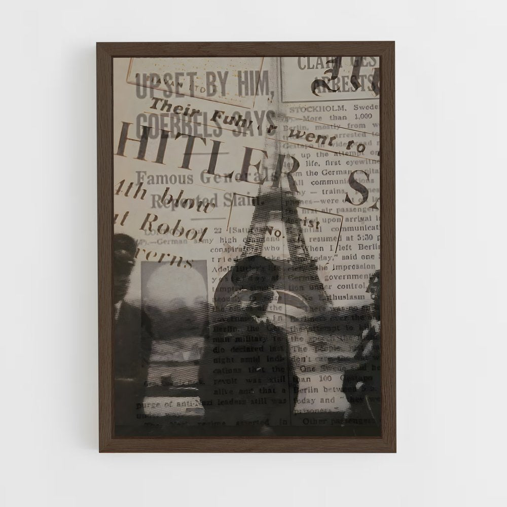 ap-adolf hitler-1 cadre Bois foncé