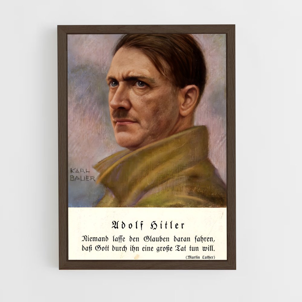 ap-adolf hitler-2 cadre Bois foncé