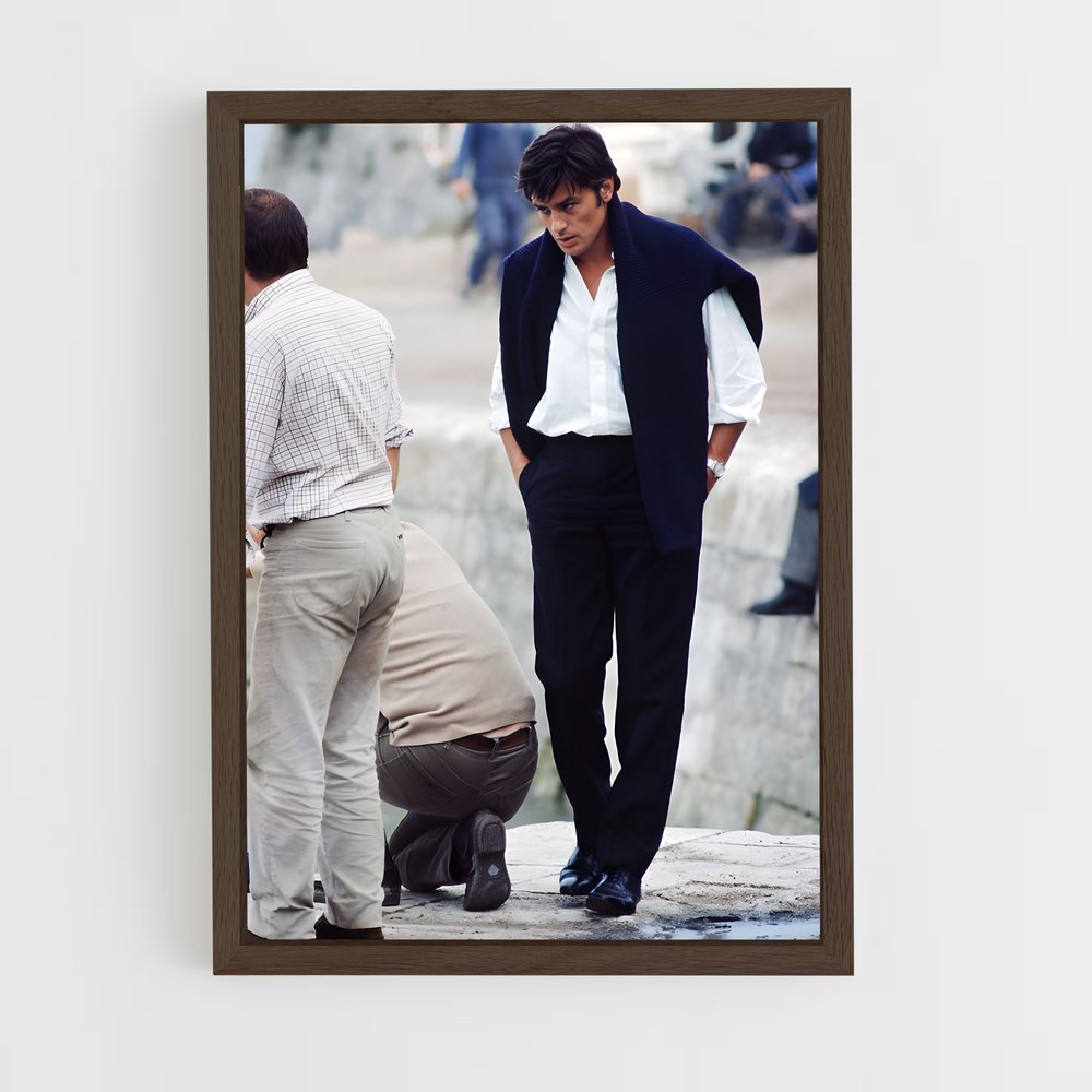 ap-alain delon-3 cadre Bois foncé