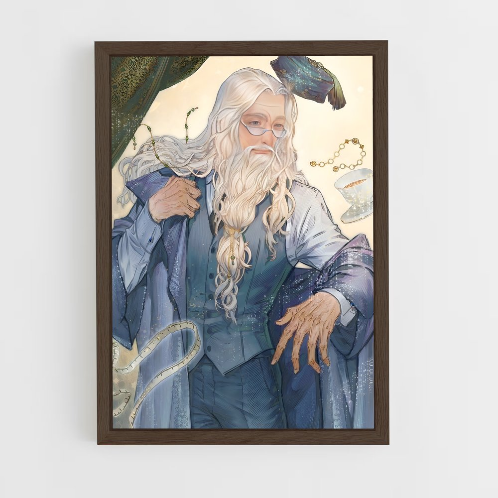 ap-albus dumbledore-5 cadre Bois foncé