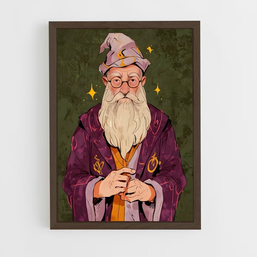 ap-albus dumbledore-6 cadre Bois foncé