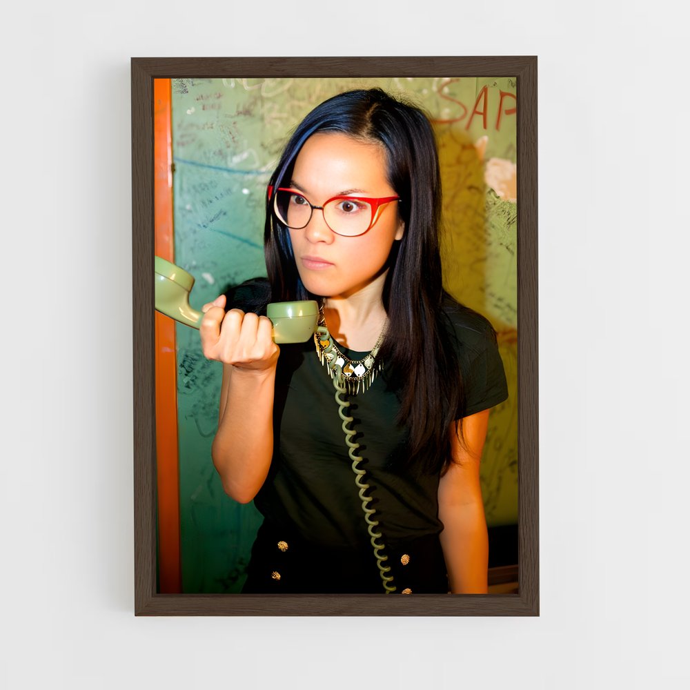 ap-ali wong-5 cadre Bois foncé