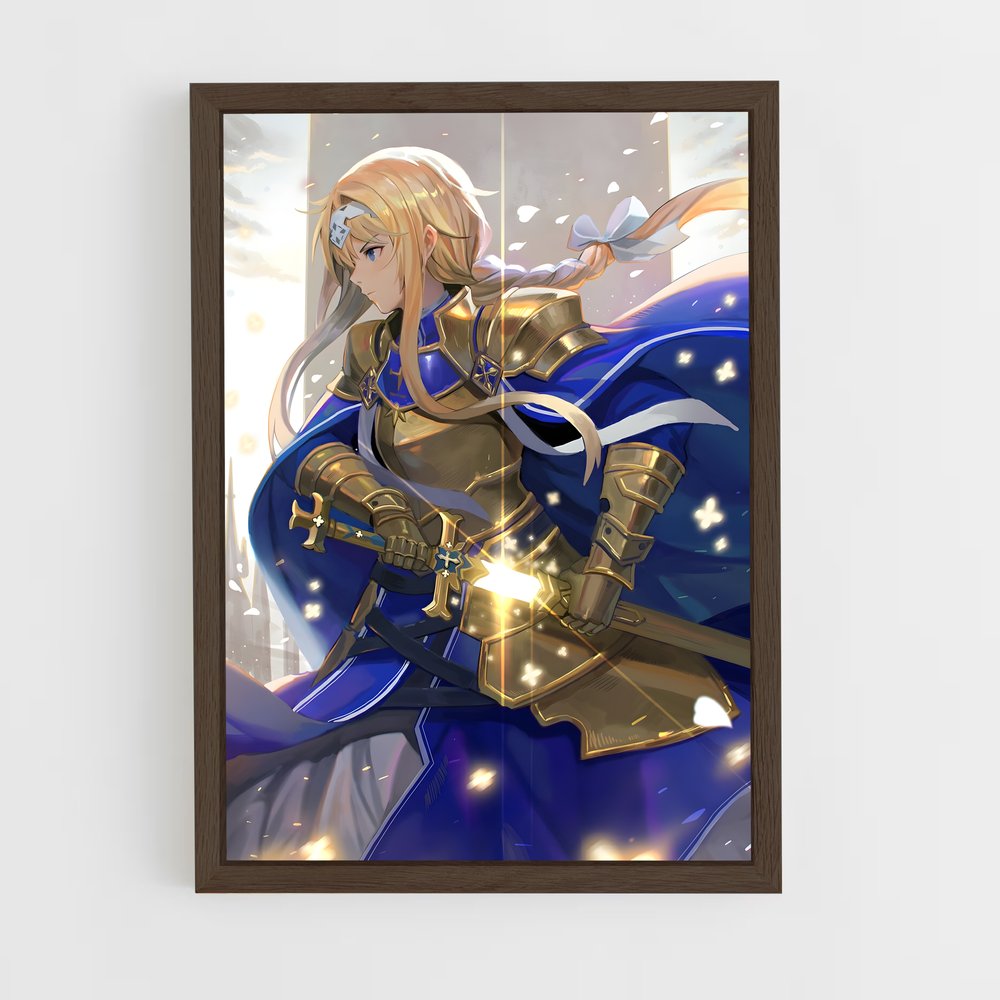 ap-alice sword art online-3 cadre Bois foncé