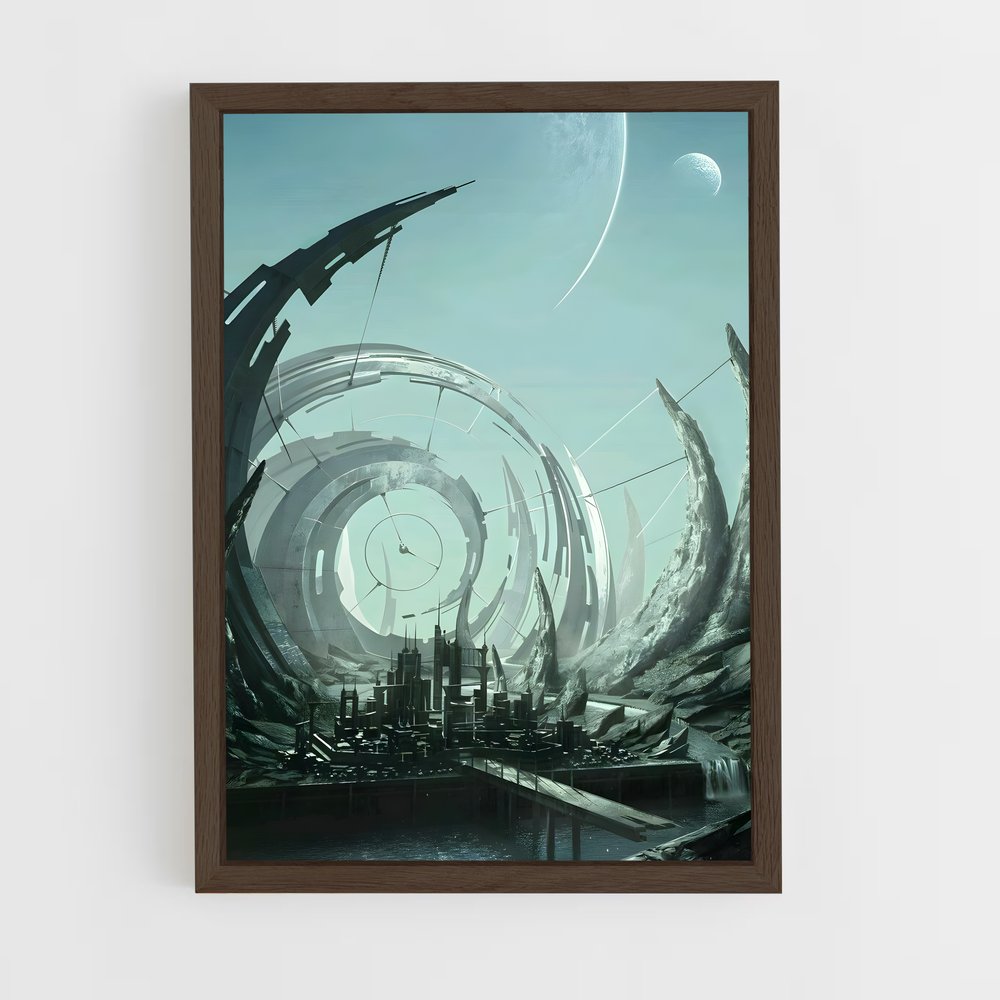 ap-alien civilization-13 cadre Bois foncé