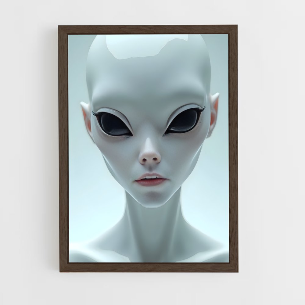 ap-alien eyes-6 cadre Bois foncé