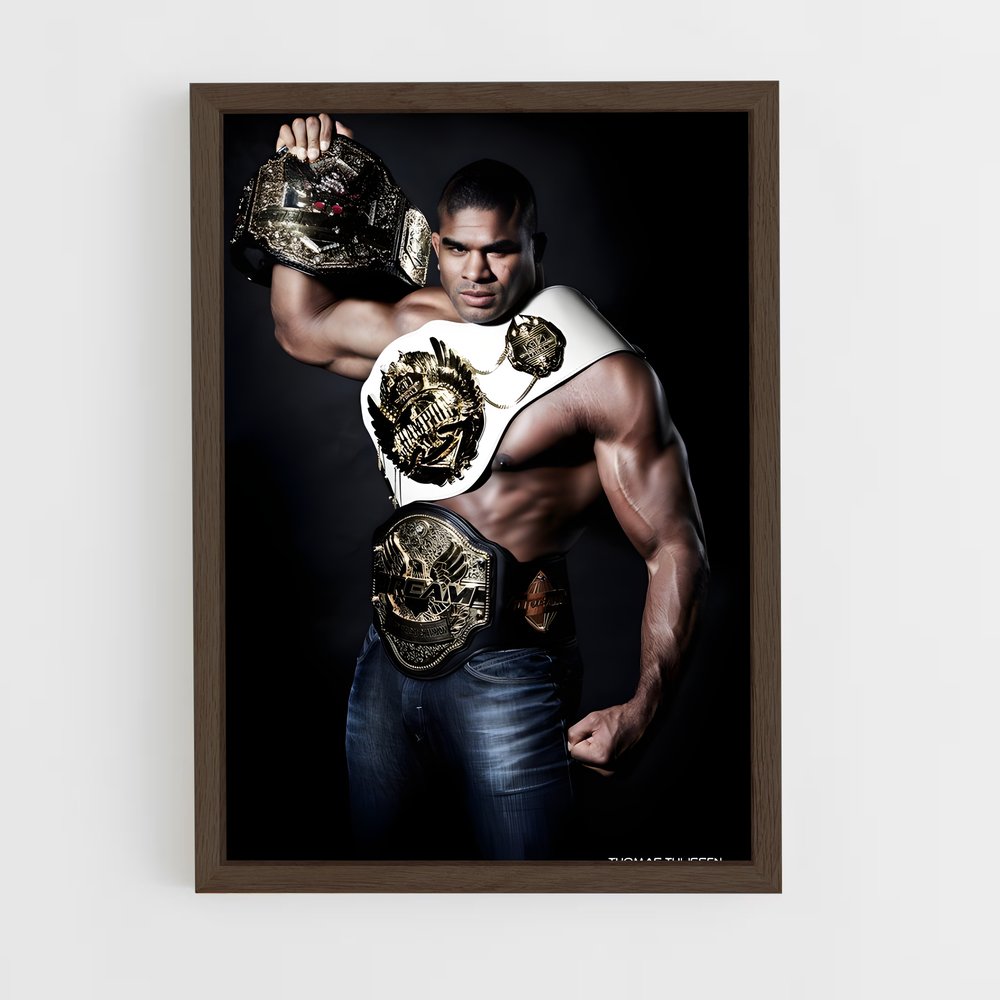 ap-alistair overeem-1 cadre Bois foncé