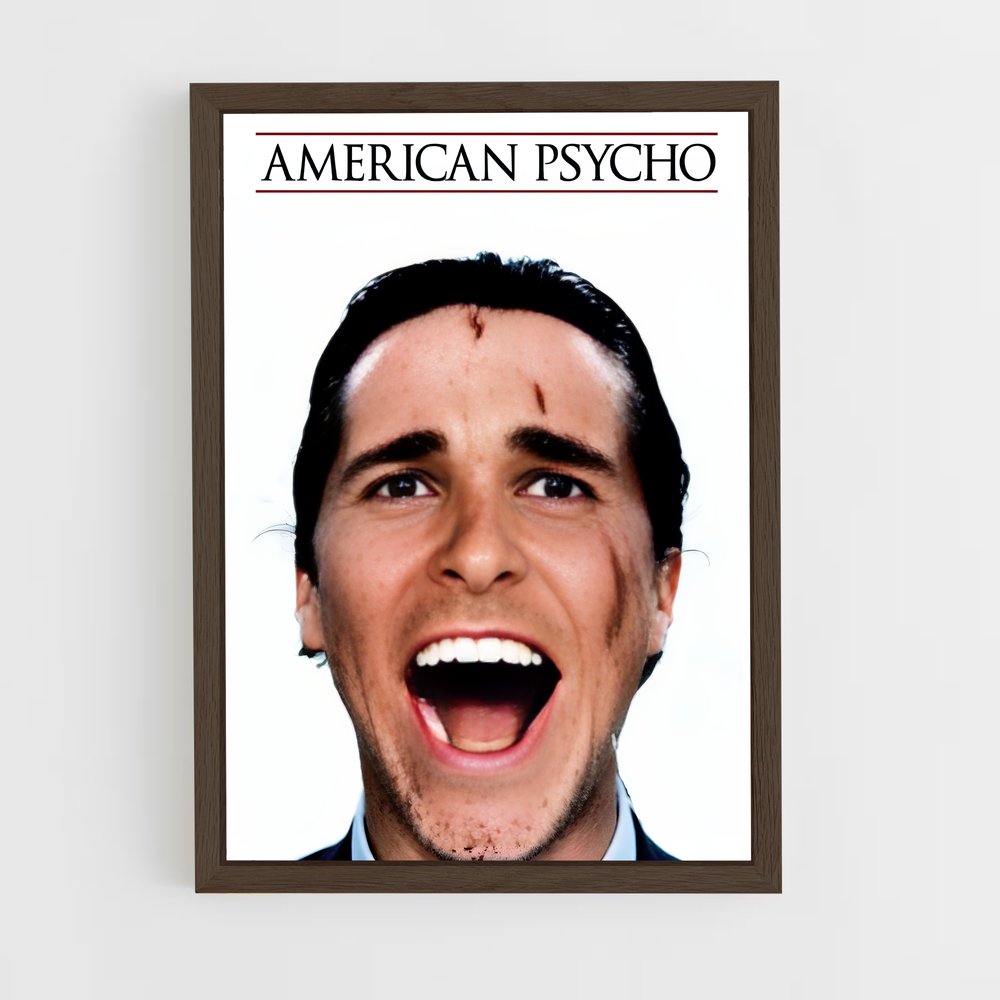 ap-american psycho-3 cadre Bois foncé