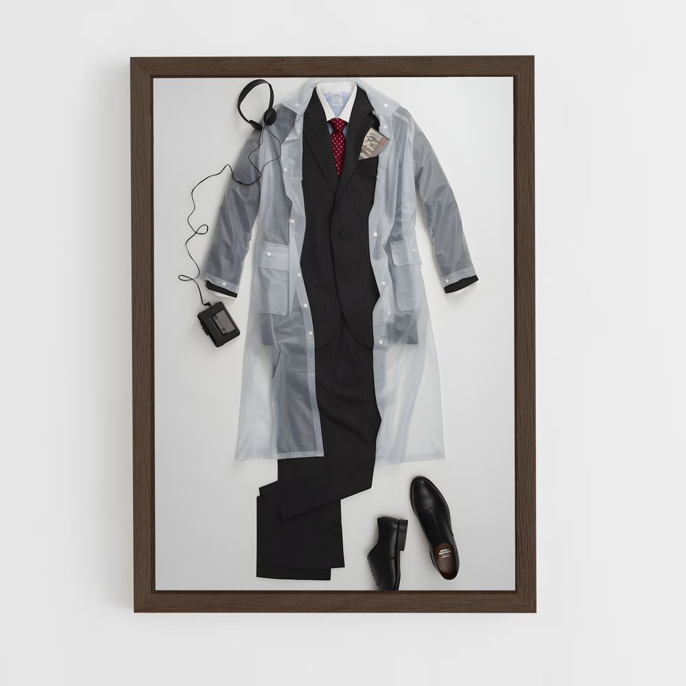 ap-american psycho-4 cadre Bois foncé