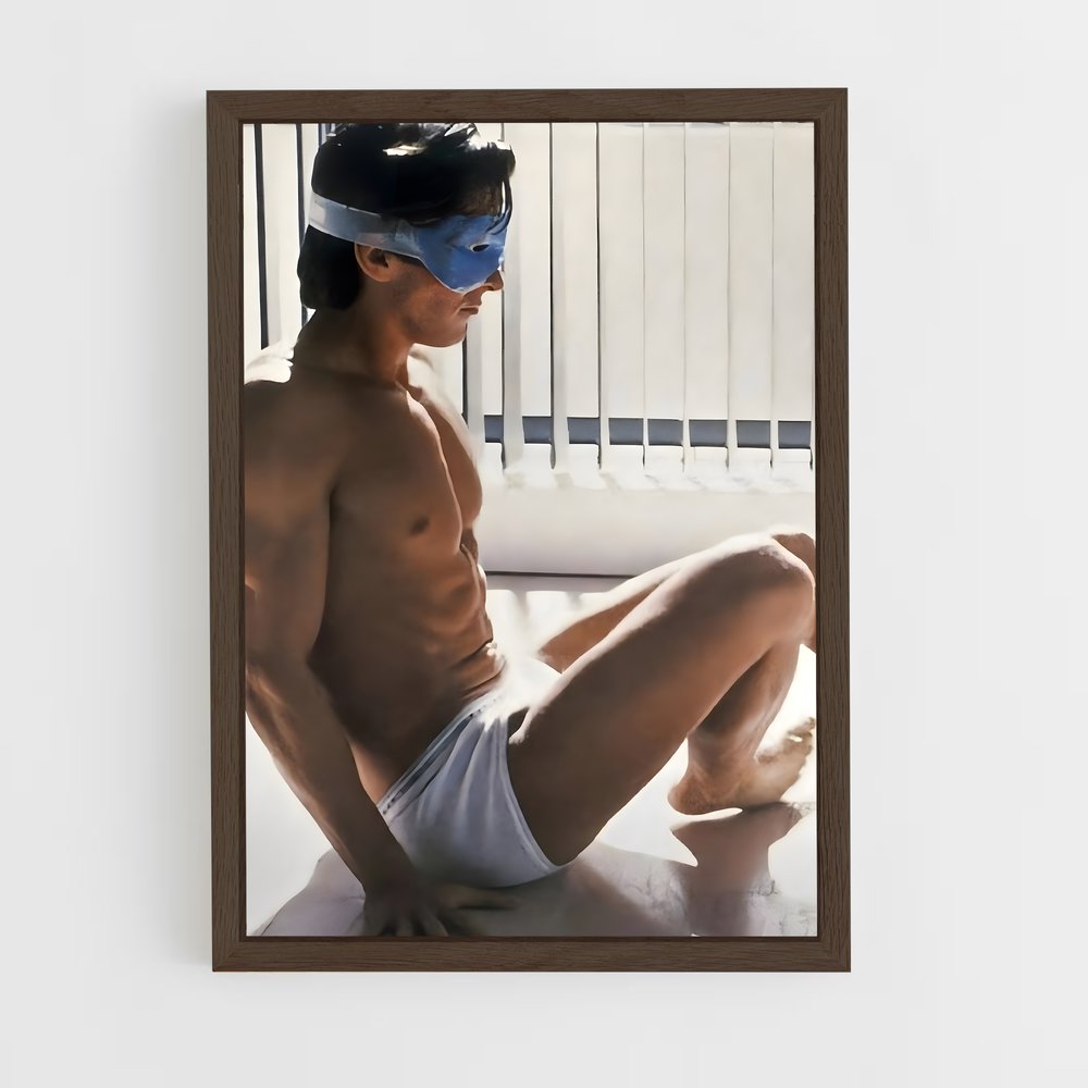 ap-american psycho-6 cadre Bois foncé