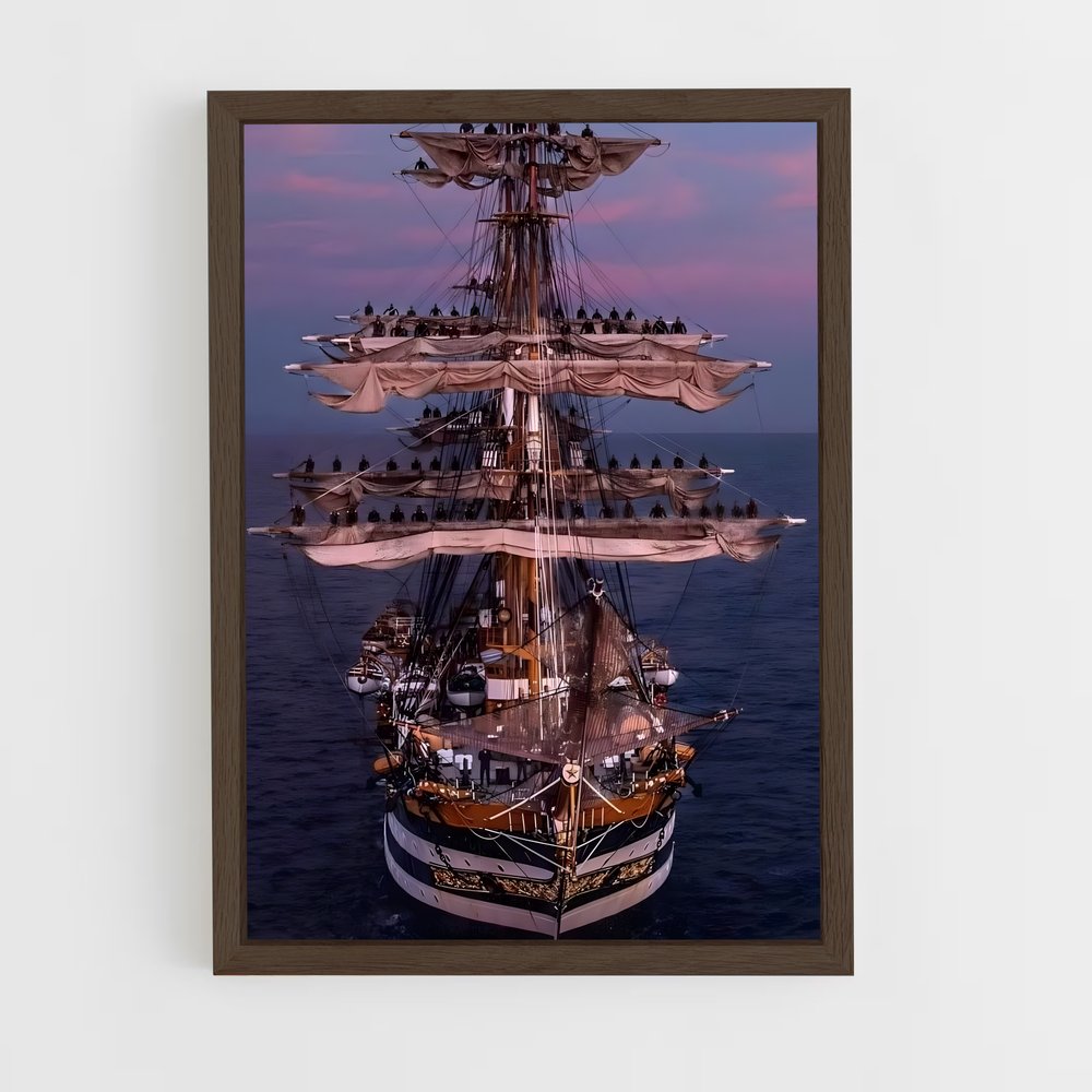 ap-amerigo vespucci-3 cadre Bois foncé