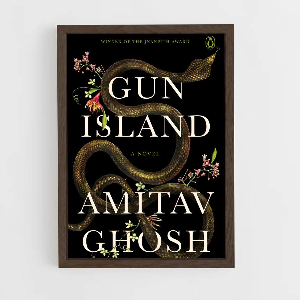 ap-amitav ghosh-4 cadre Bois foncé