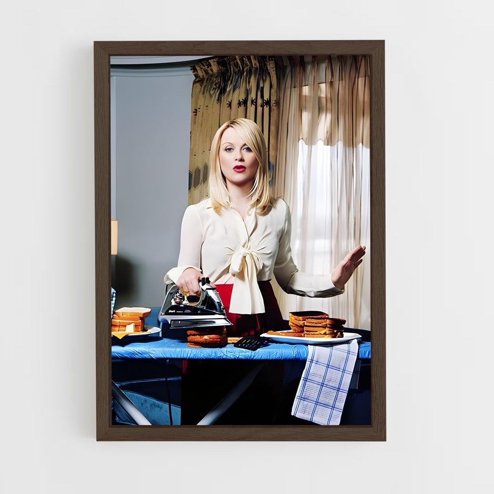 ap-amy poehler-3 cadre Bois foncé