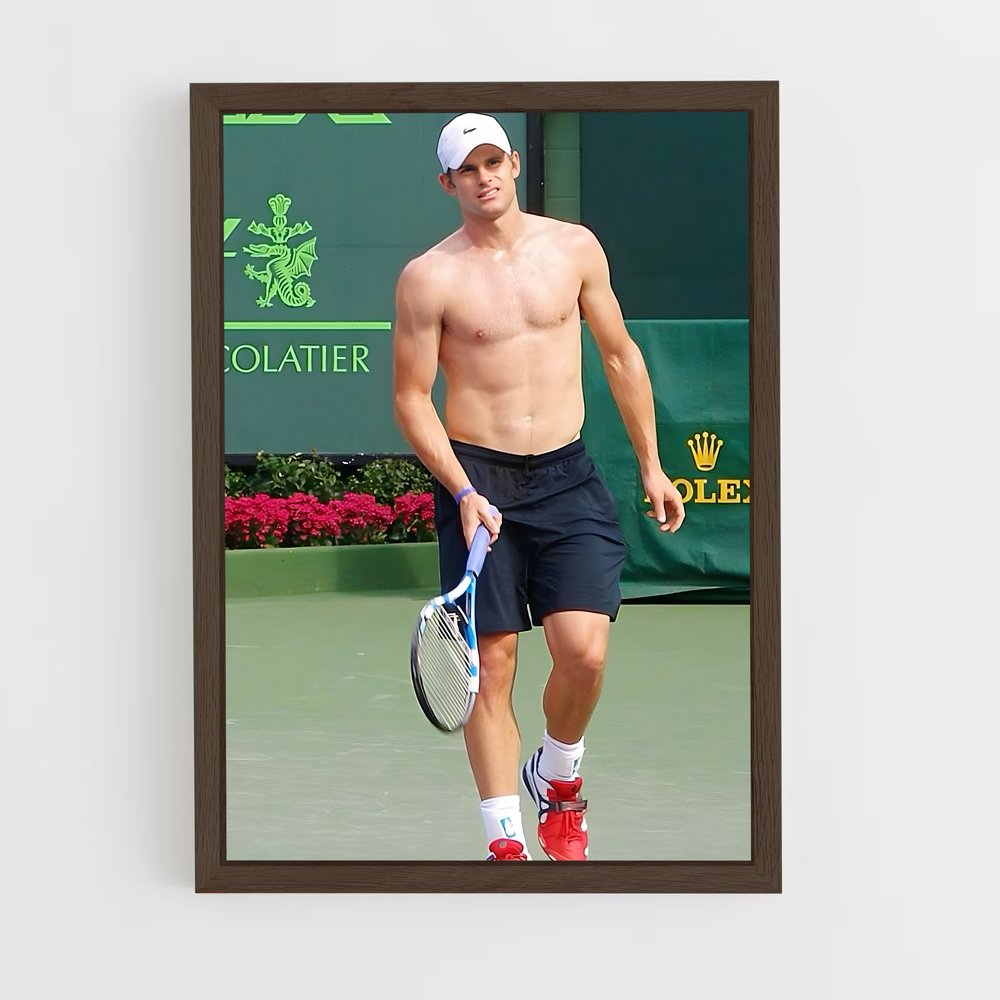 ap-andy roddick-4 cadre Bois foncé