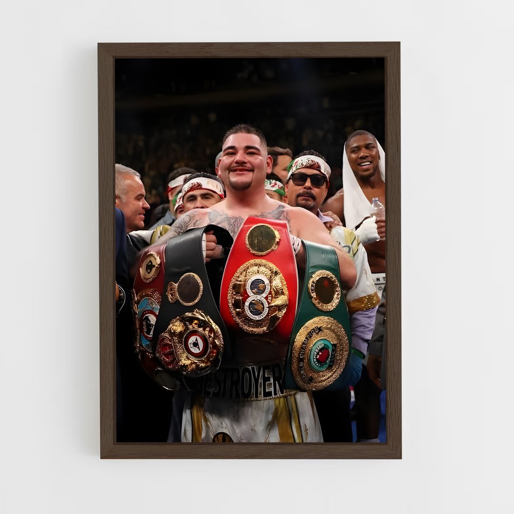 ap-andy ruiz jr-1 cadre Bois foncé