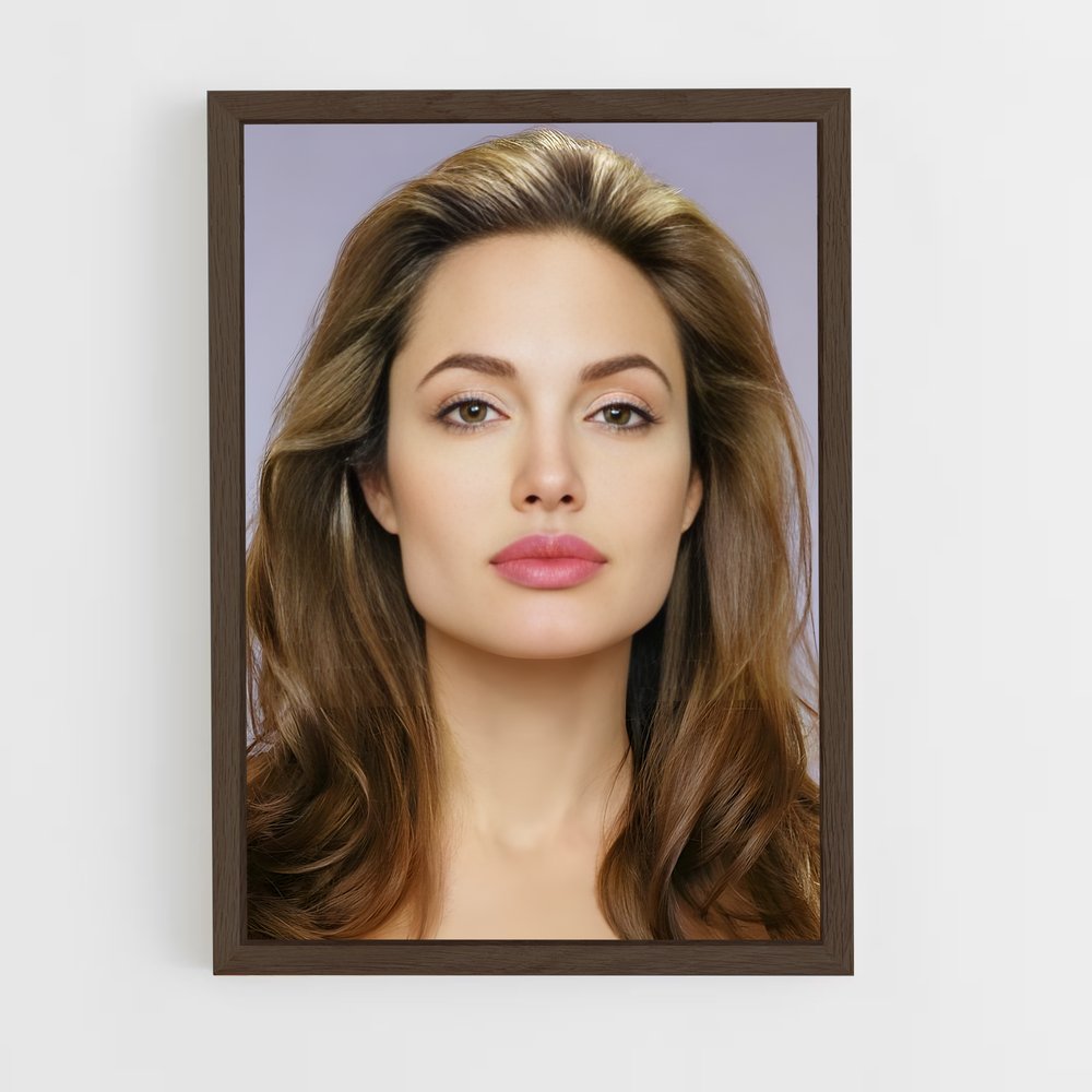ap-angelina jolie-1 cadre Bois foncé