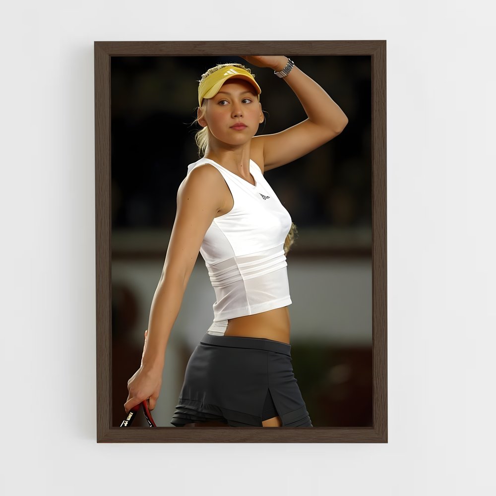 ap-anna kournikova-1 cadre Bois foncé