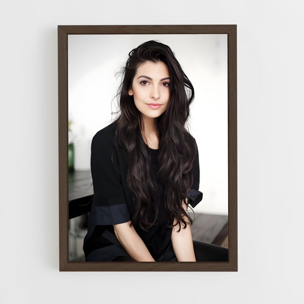 ap-anna nooshin-3 cadre Bois foncé