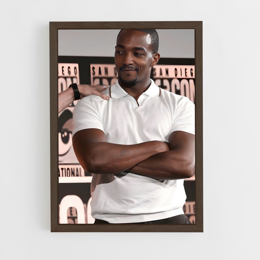 ap-anthony mackie-4 cadre Bois foncé