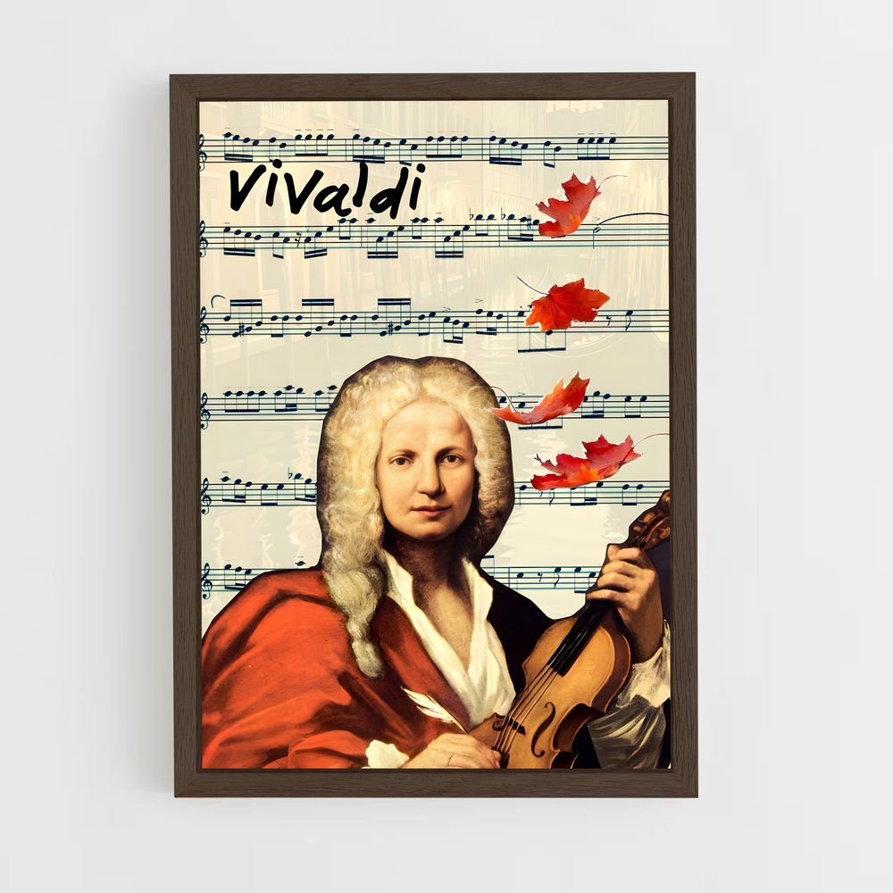 ap-antonio vivaldi-3 cadre Bois foncé