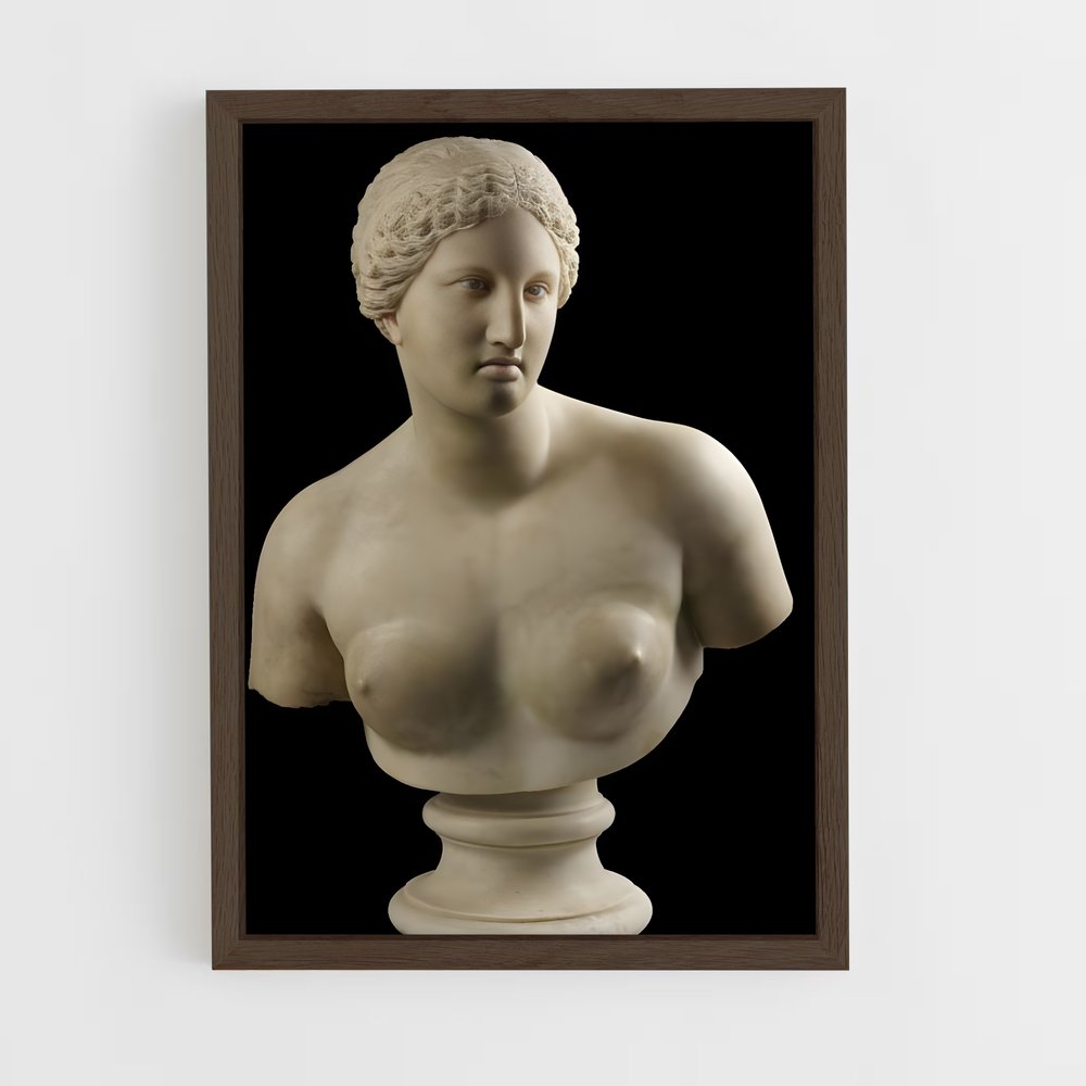 ap-aphrodite of knidos-3 cadre Bois foncé