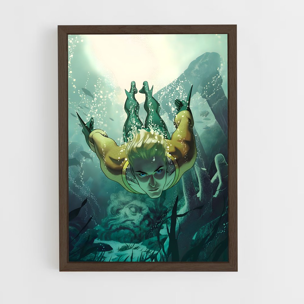 ap-aquaman-4 cadre Bois foncé