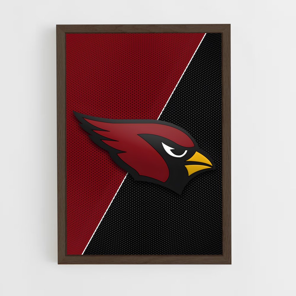 ap-arizona cardinals-7 cadre Bois foncé