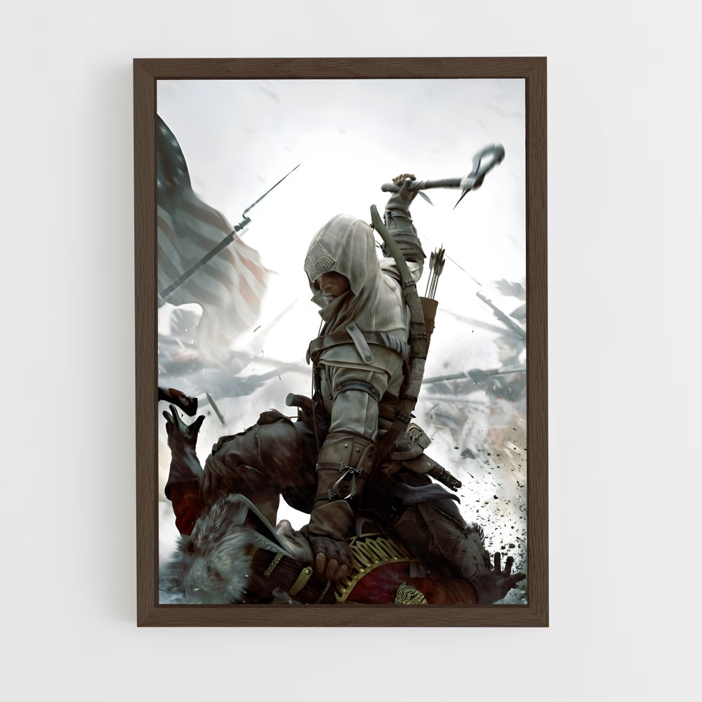 ap-assassins creed-2 cadre Bois foncé
