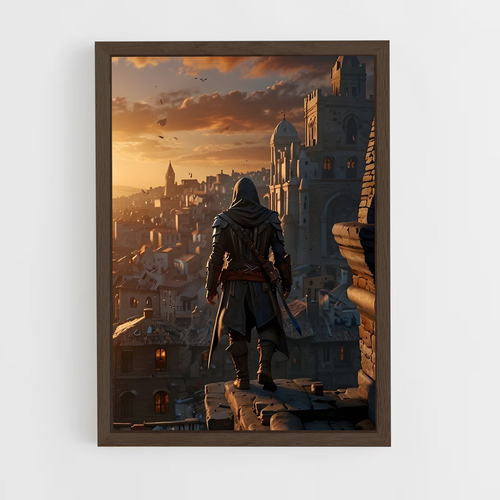 ap-assassins creed-3 cadre Bois foncé