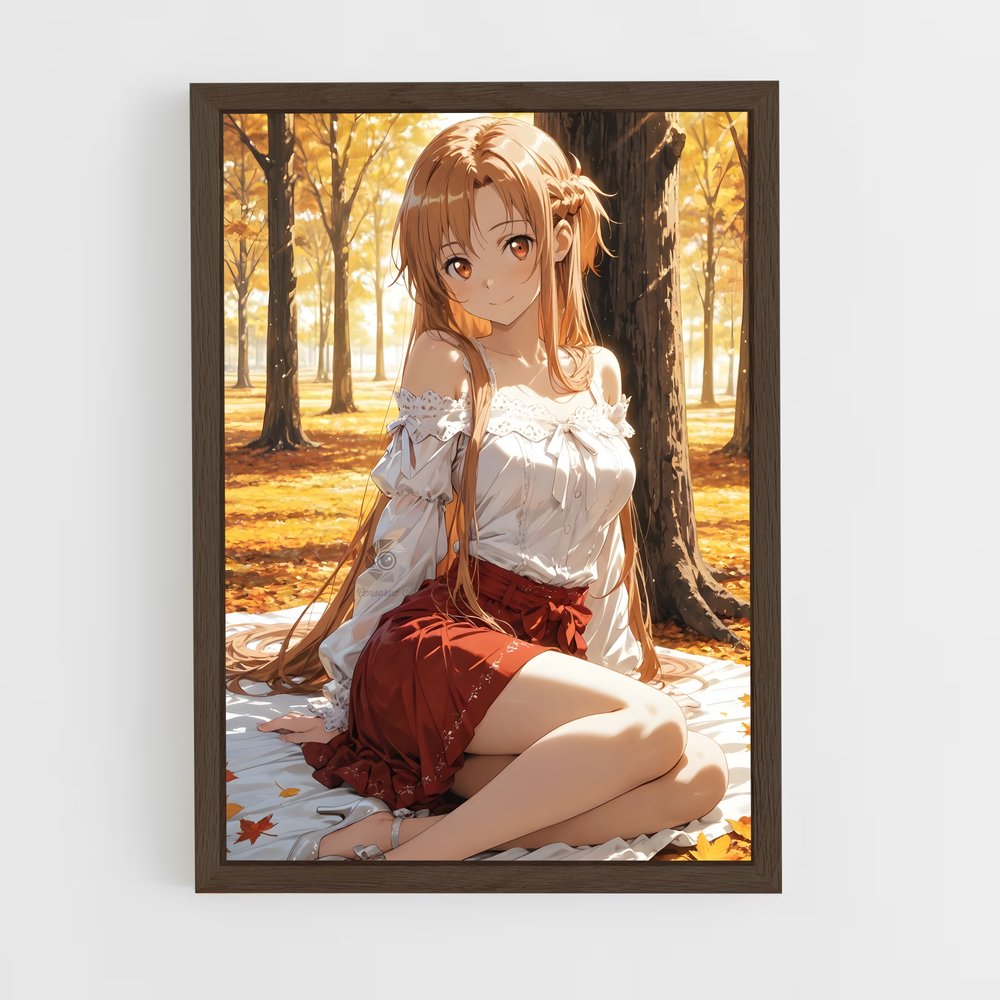 ap-asuna yuuki-6 cadre Bois foncé