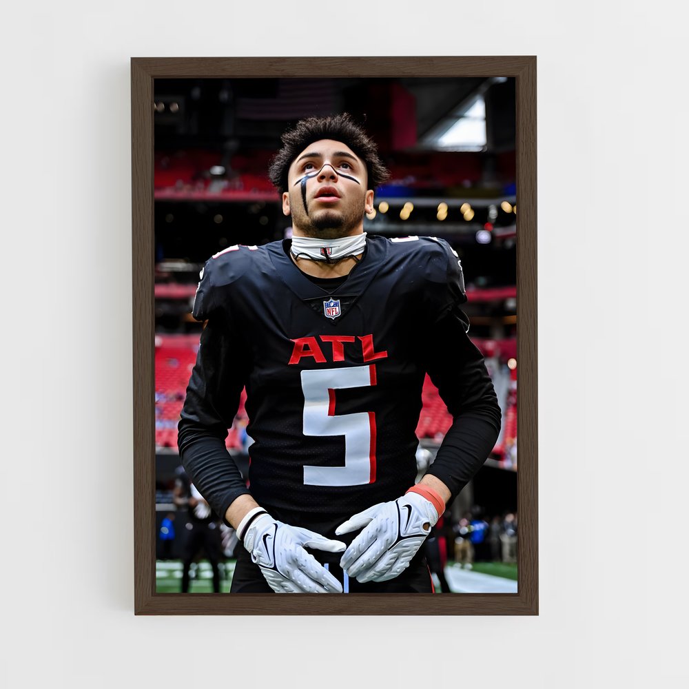 ap-atlanta falcons-2 cadre Bois foncé