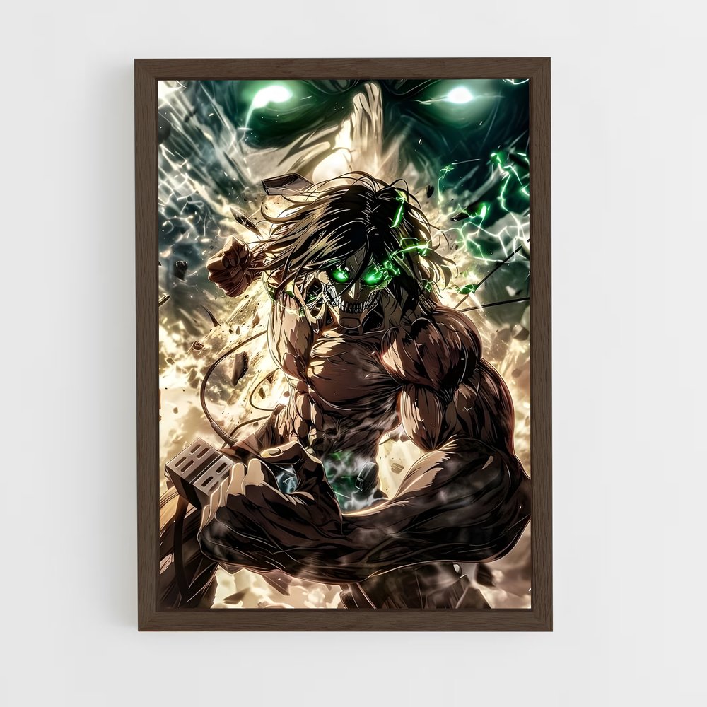 ap-attack on titan-2 cadre Bois foncé
