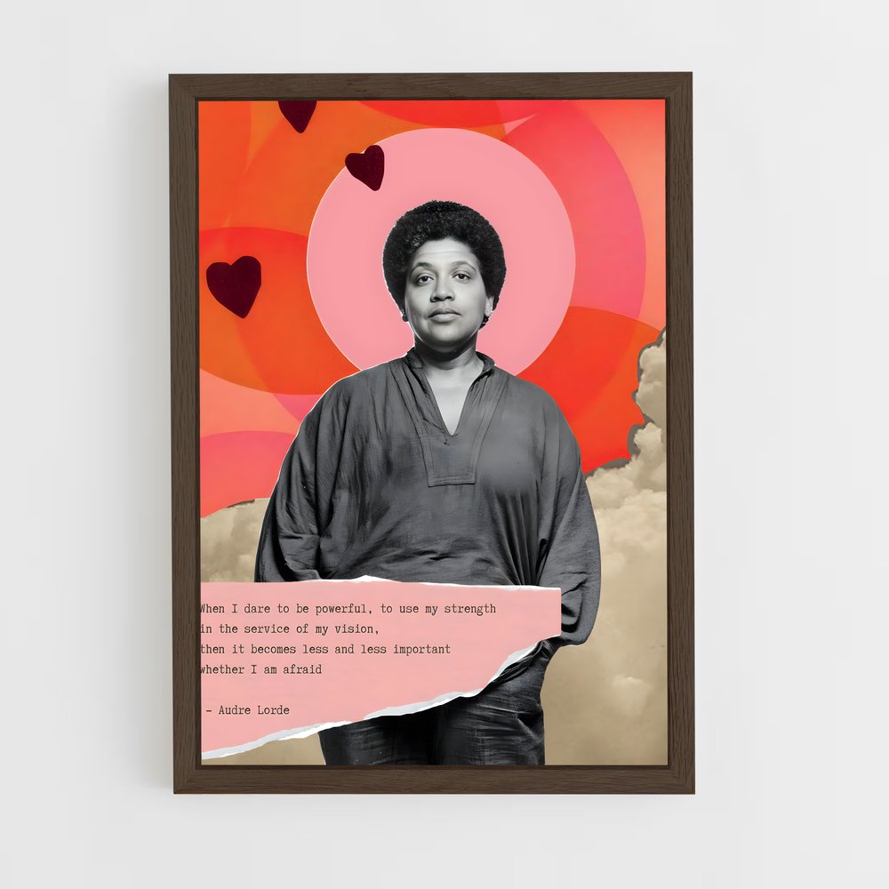 ap-audre lorde-3 cadre Bois foncé