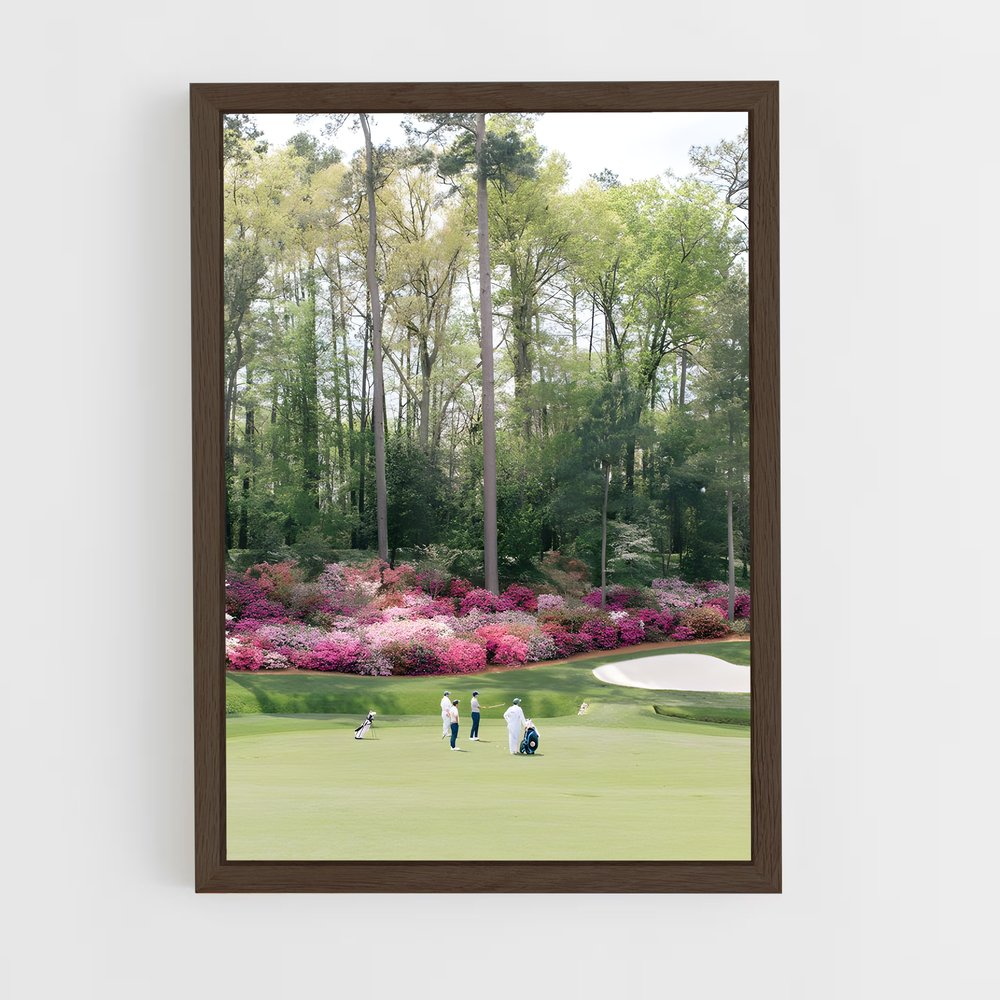 ap-augusta national golf club-5 cadre Bois foncé