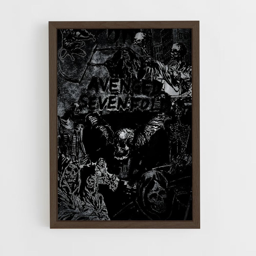 ap-avenged sevenfold-2 cadre Bois foncé