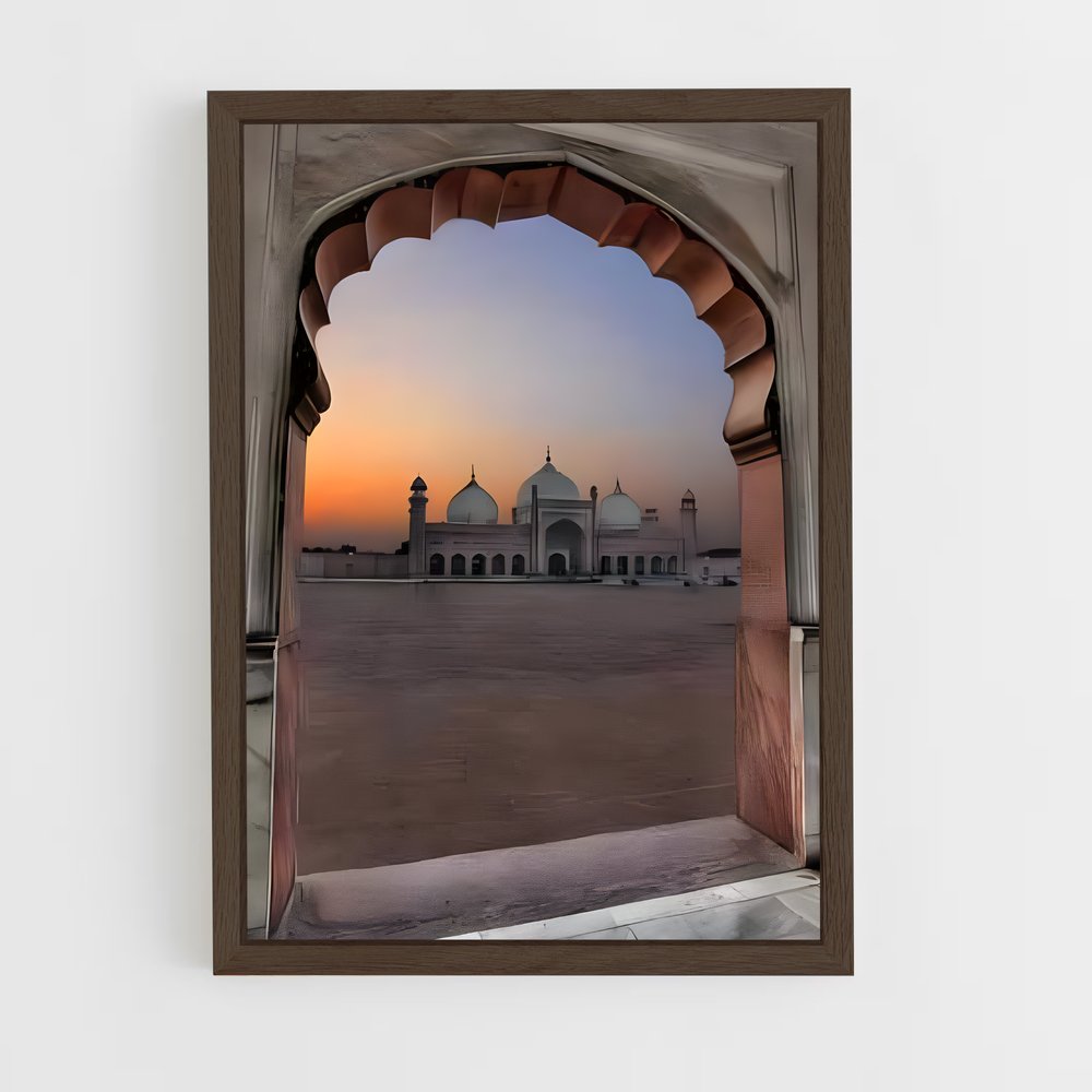 ap-badshahi mosque-5 cadre Bois foncé