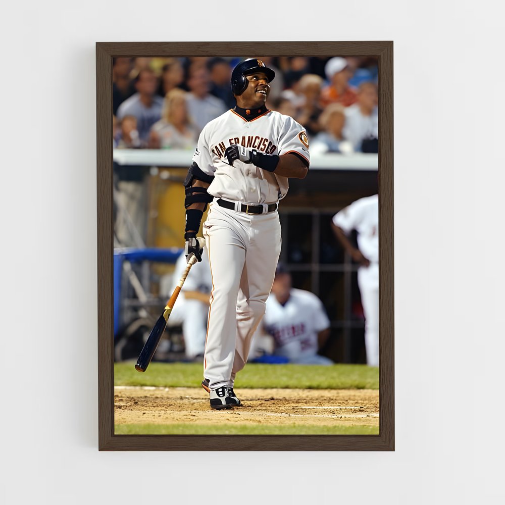 ap-barry bonds-1 cadre Bois foncé