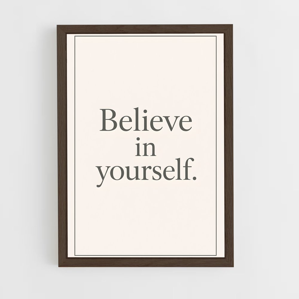 ap-be yourself-5 cadre Bois foncé