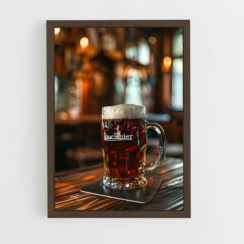 ap-beer pint-8 cadre Bois foncé