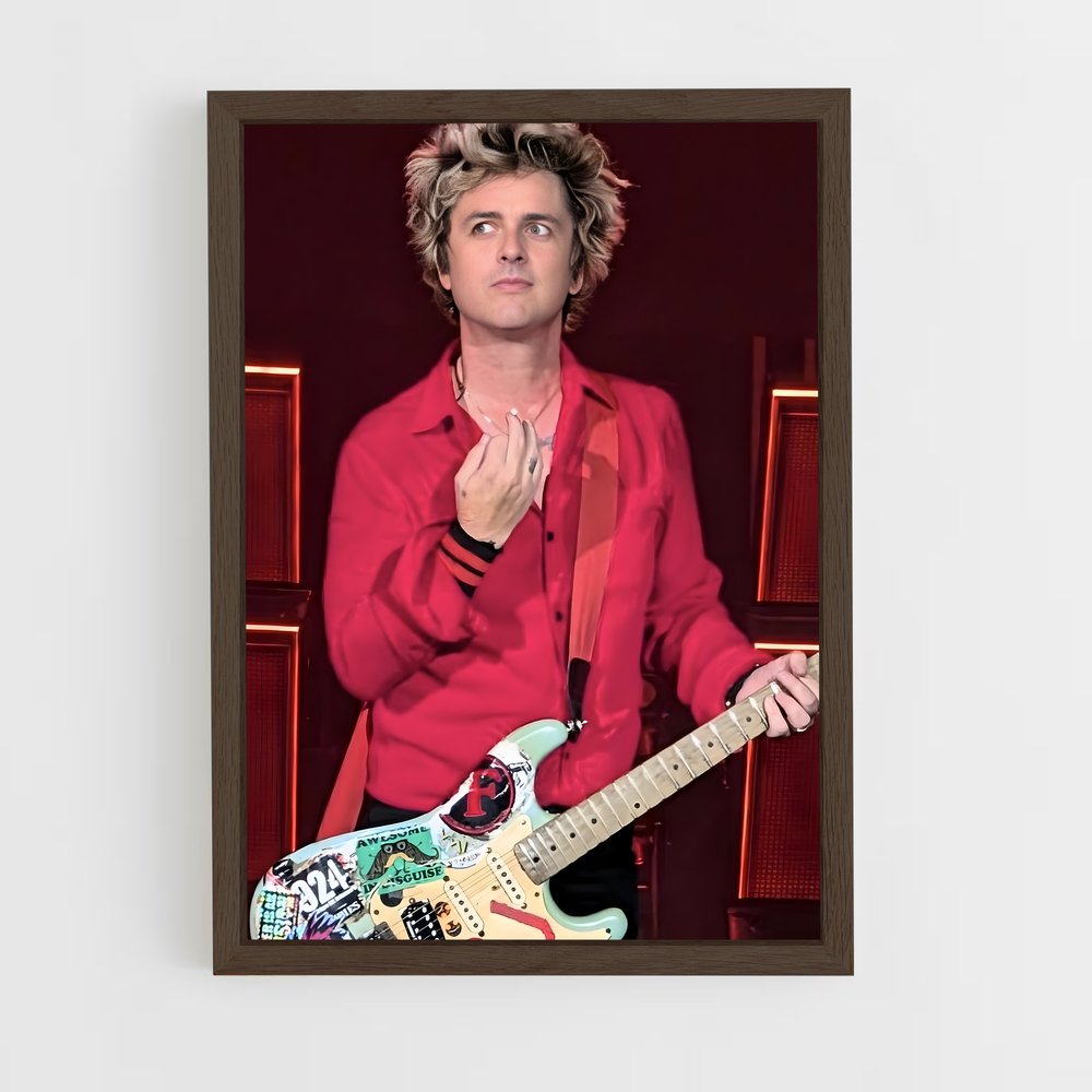 ap-billie joe armstrong-3 cadre Bois foncé