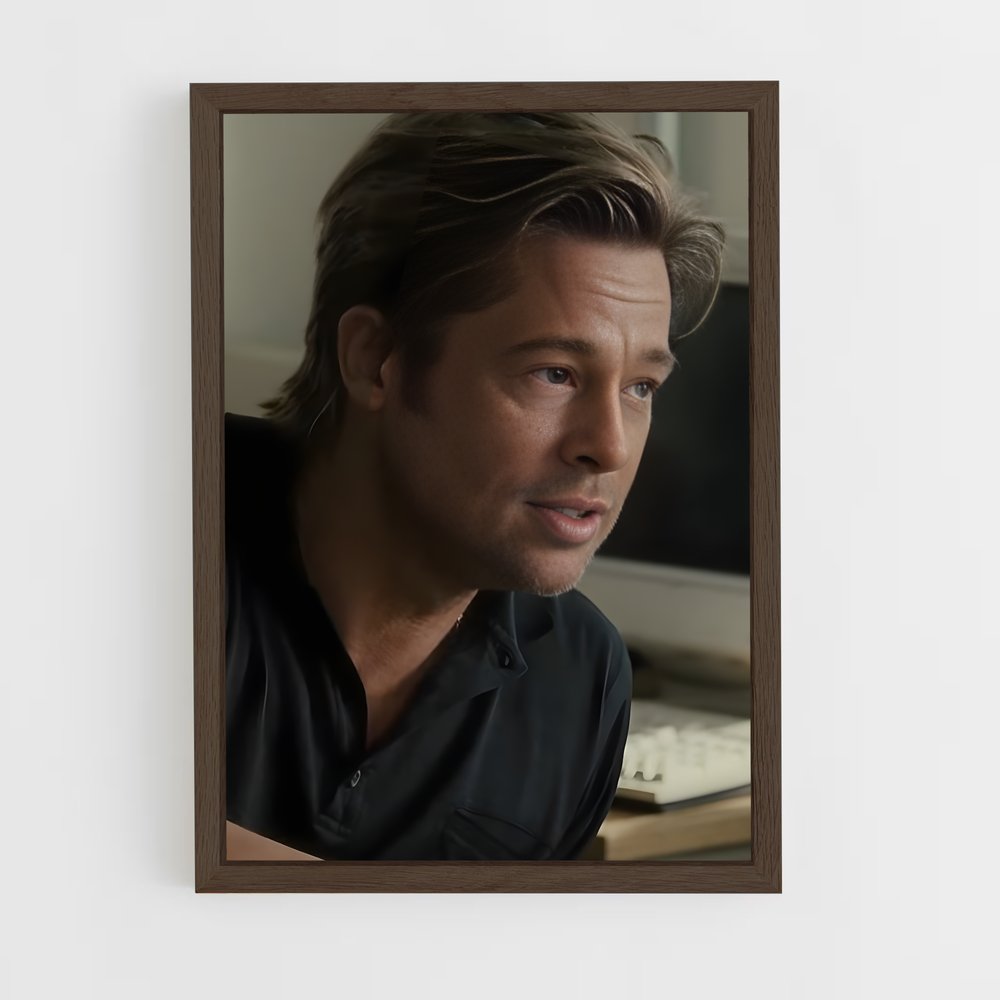 ap-billy beane-1 cadre Bois foncé