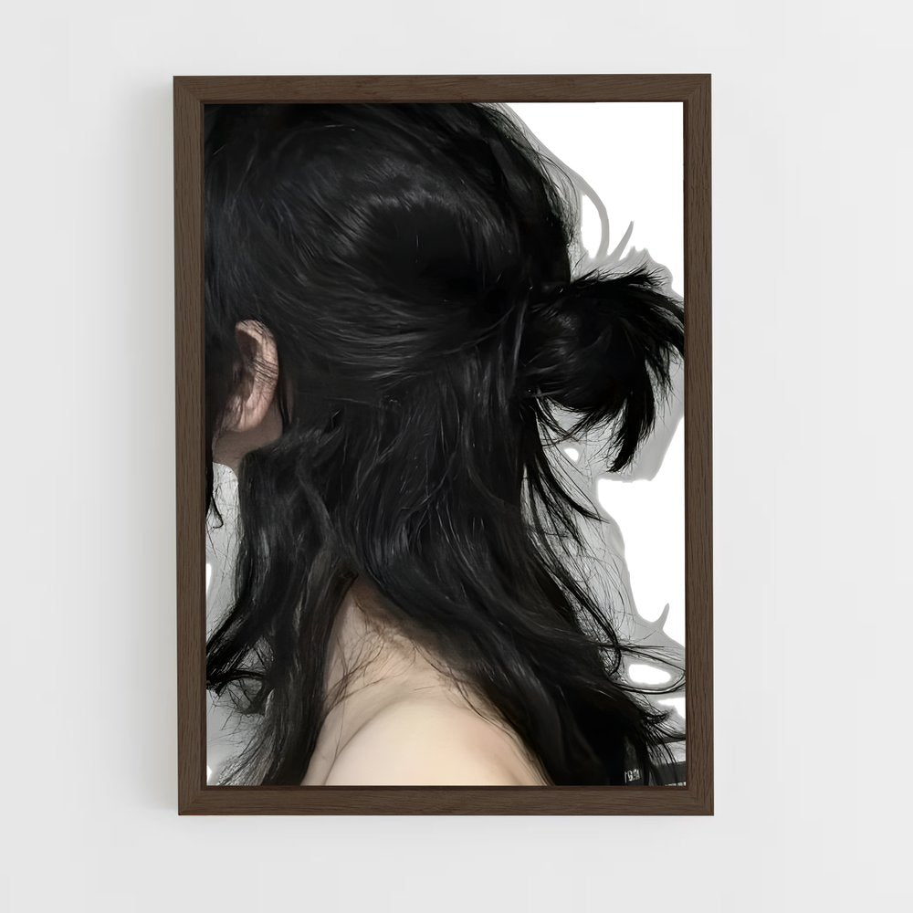 ap-black hair-2 cadre Bois foncé