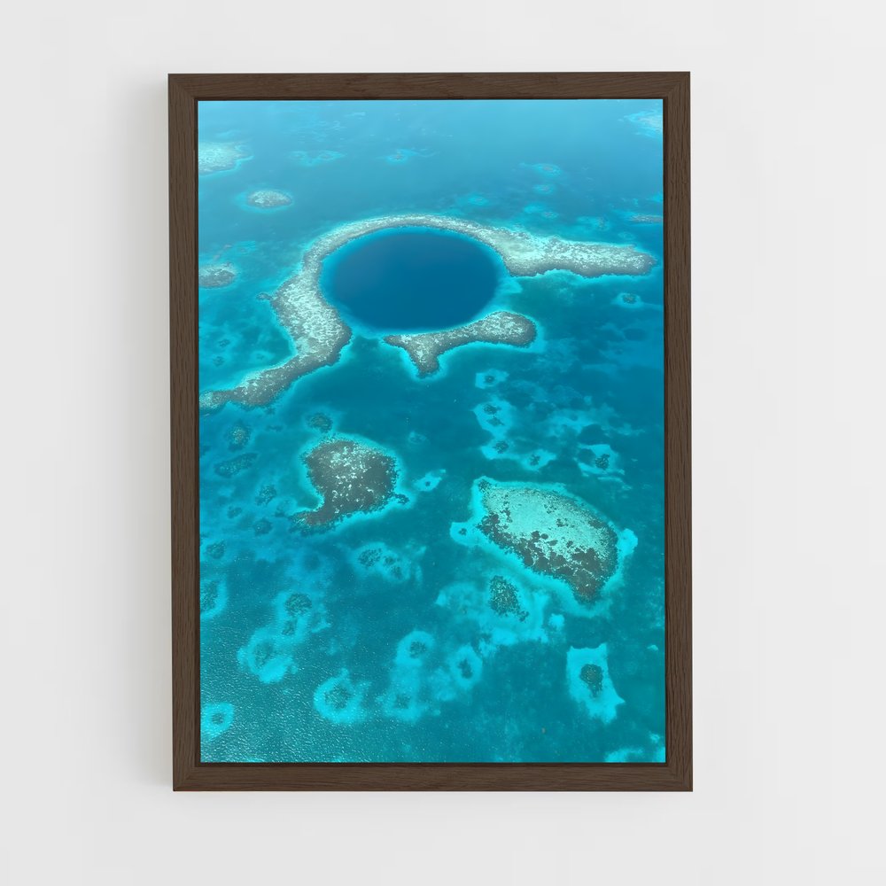 ap-blue hole belize-5 cadre Bois foncé