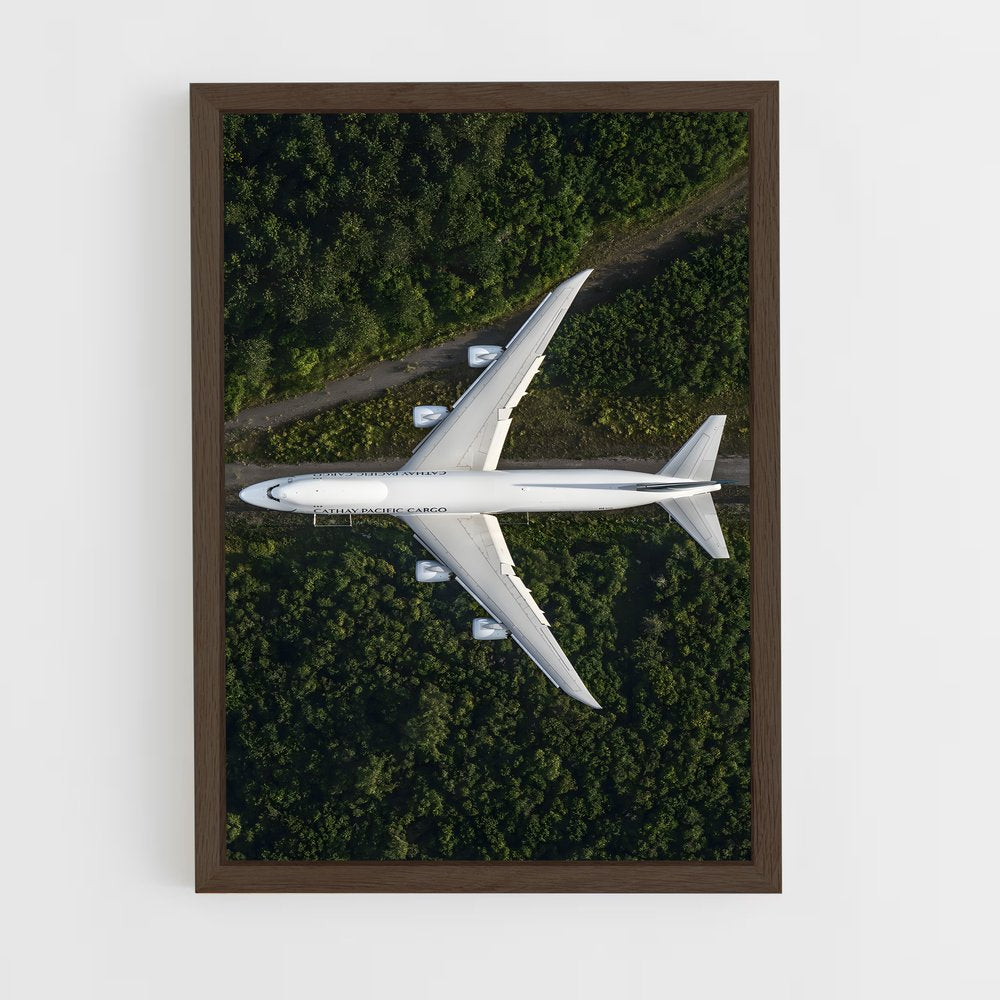 ap-boeing 747 freighter-5 cadre Bois foncé