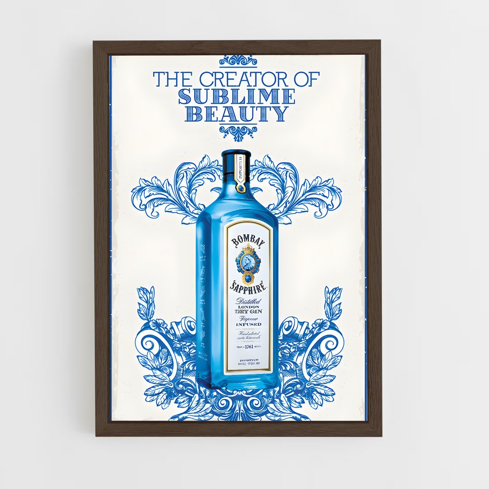 ap-bombay sapphire-4 cadre Bois foncé