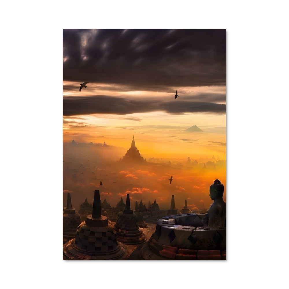 Poster Horizon de Borobudur